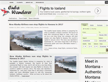 Tablet Screenshot of cubawanderer.com